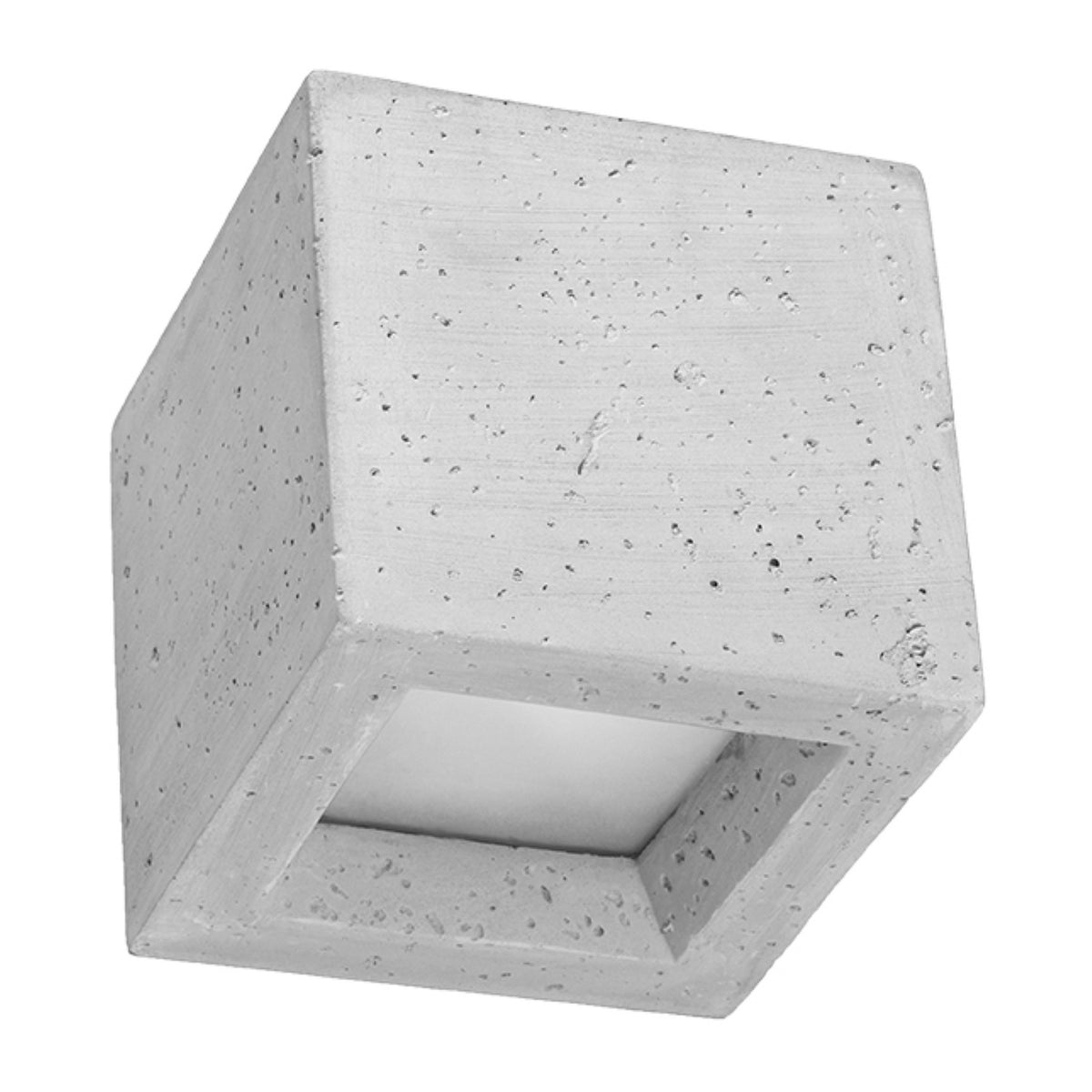 Aplică de perete LEO din beton și sticlă, stil modern – Lumiex
