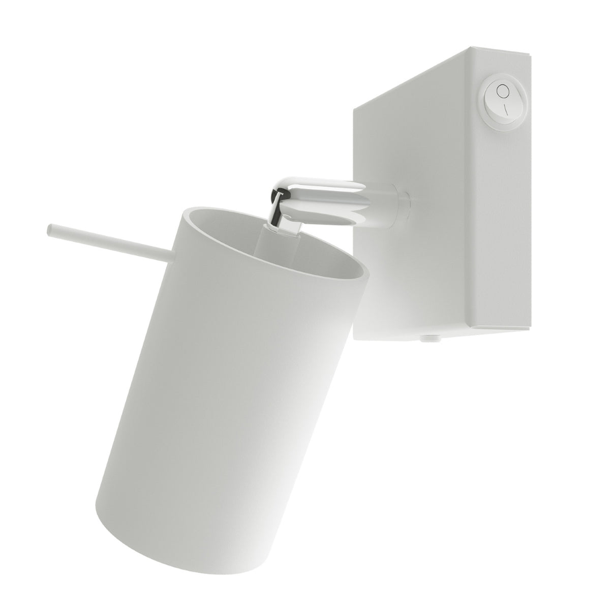 Lampa de perete RING alba cu intrerupator