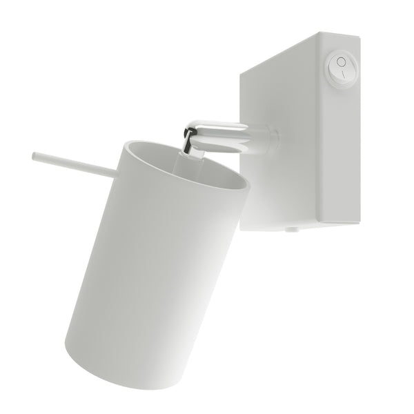 Lampa de perete RING alba cu intrerupator