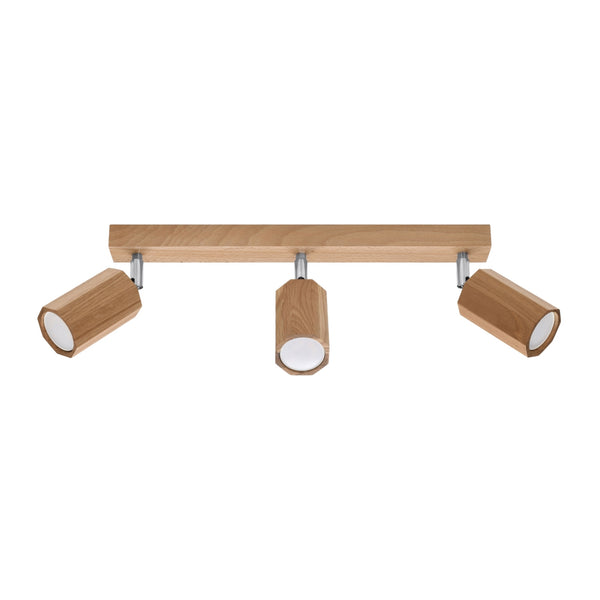 Lampa de tavan ZEKE 3 stejar