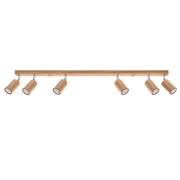 Lampa de tavan ZEKE 6 stejar
