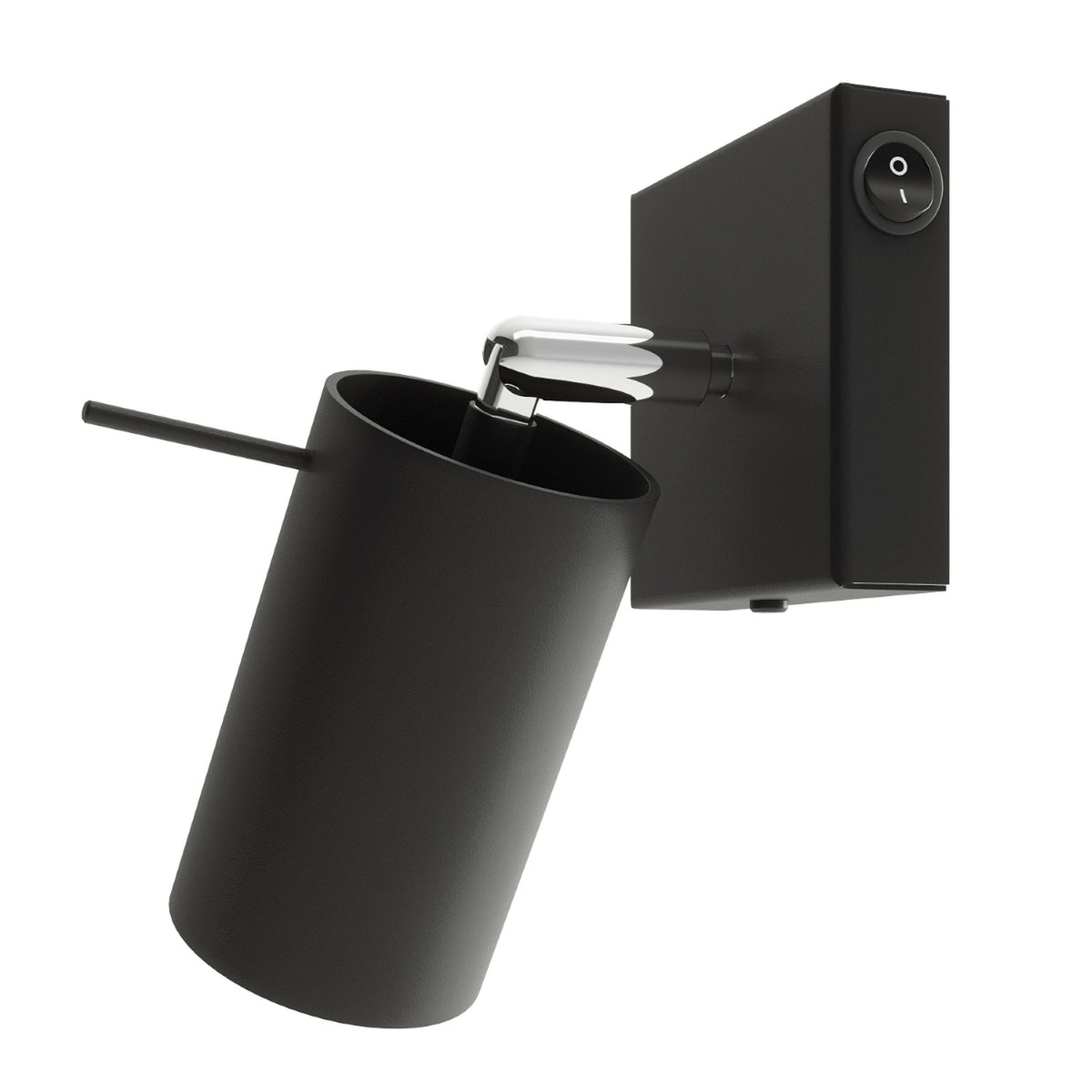 Lampa perete RING neagra un comutator