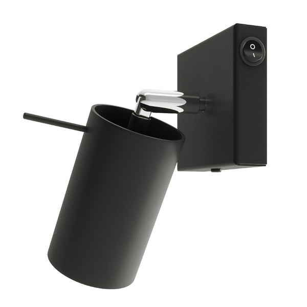 Lampa perete RING neagra un comutator