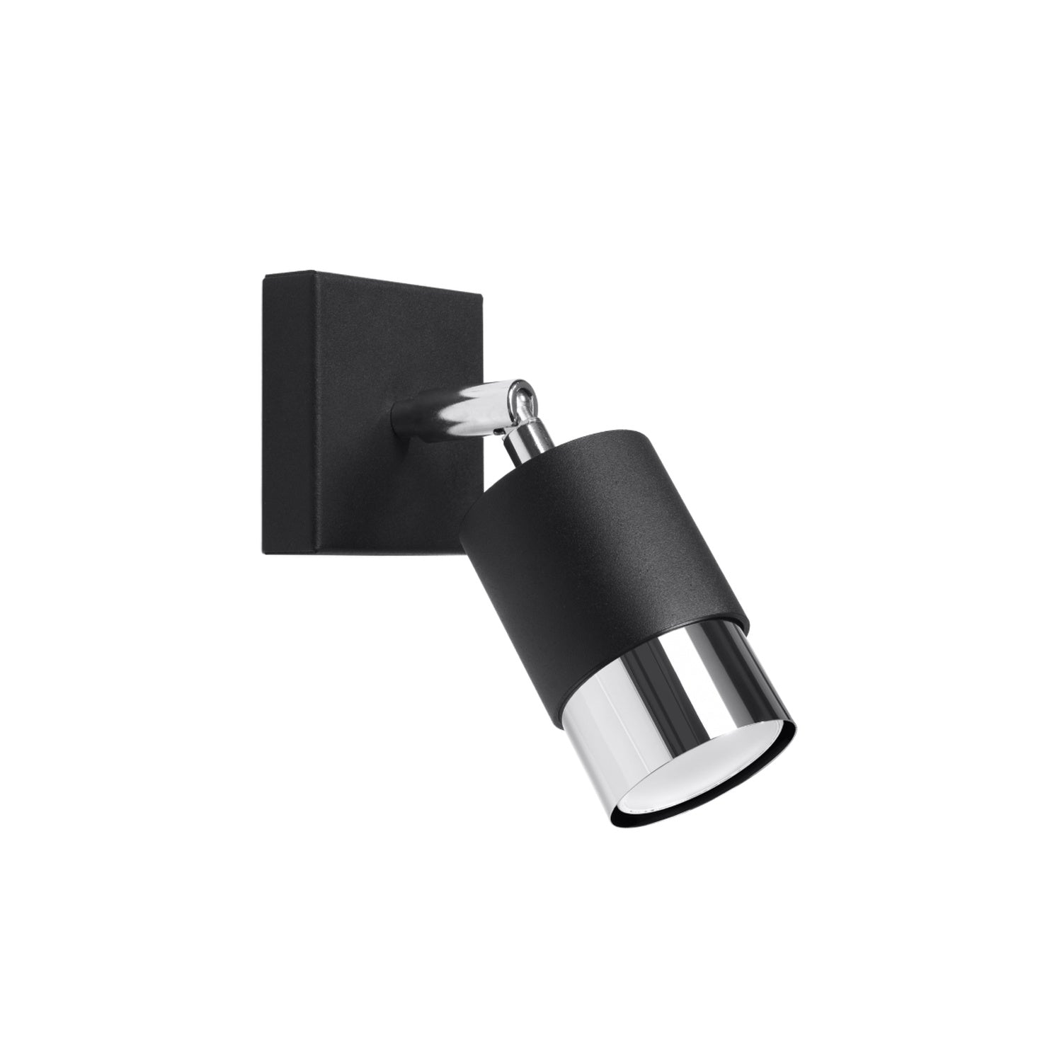 Lampă de perete NERO negru/cromo