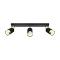 Plafonieră NERO 3 negru/golden