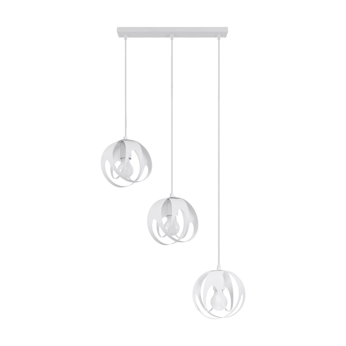 Lampă suspendată TULOS 3L alb