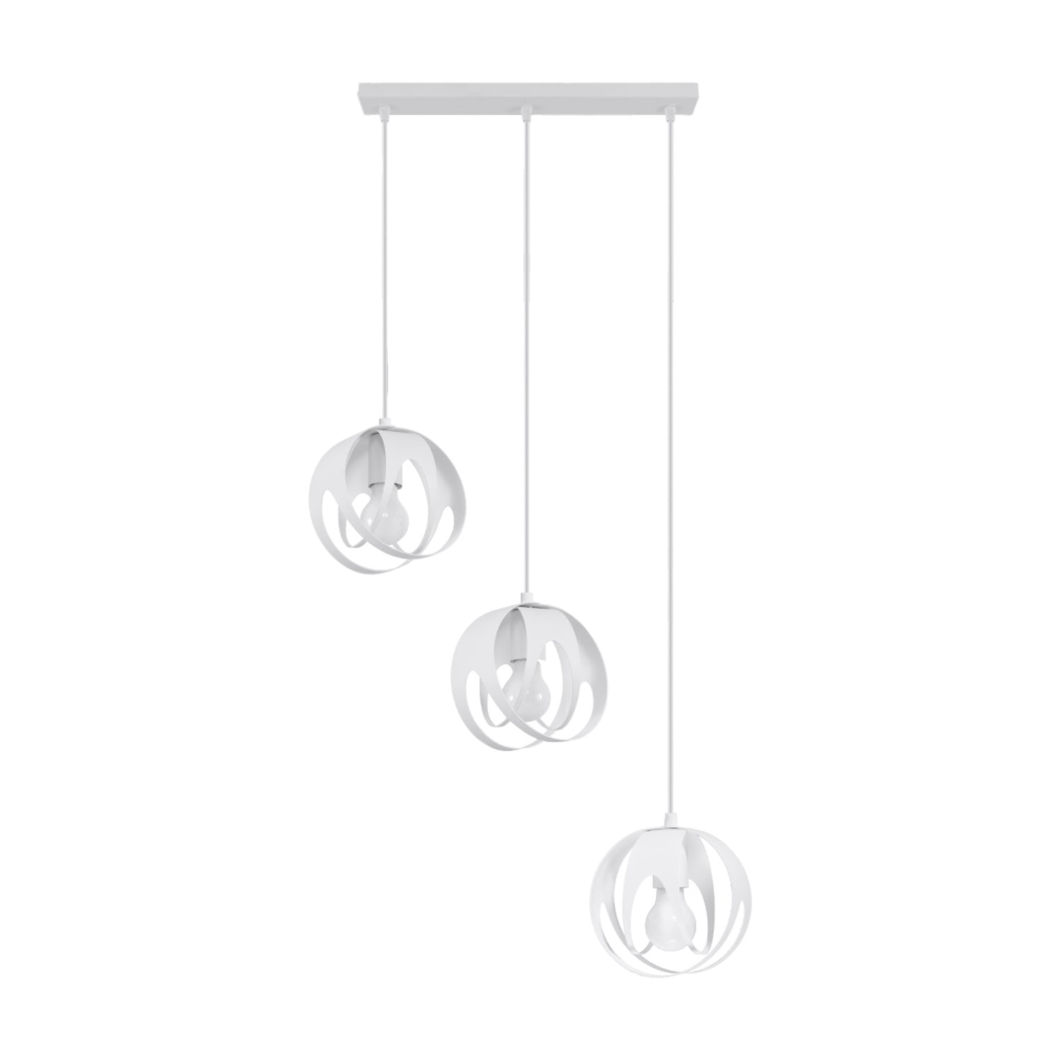 Lampă suspendată TULOS 3L alb