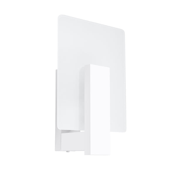 Aplică de perete LAPPO albă din lemn şi sticlă, scandinav – Lumiex