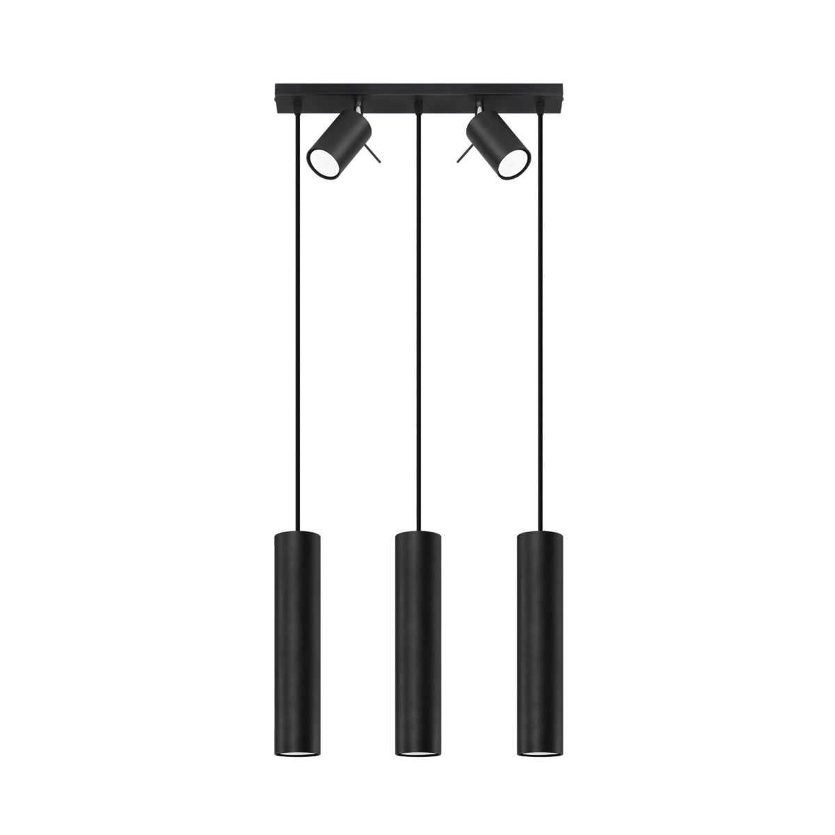 Lampă suspendată RING 3 negru