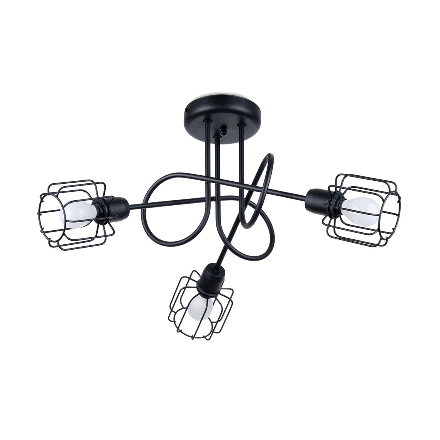 Candelabru BELUCI 3S negru
