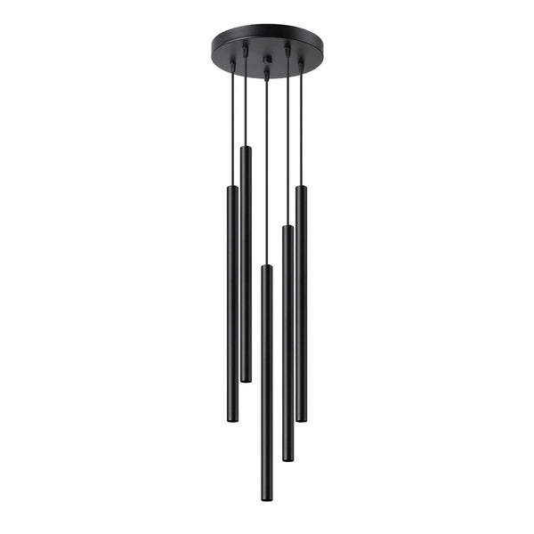 Lampa suspendata PASTELO 5P neagra