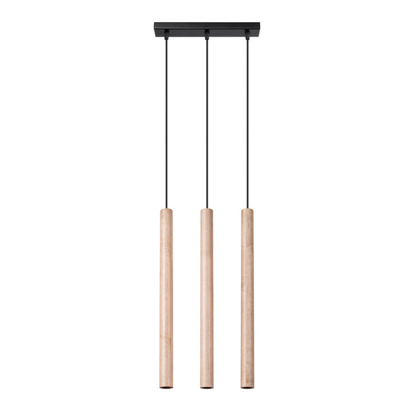 Lampa pandantiv PASTELO 3L lemn