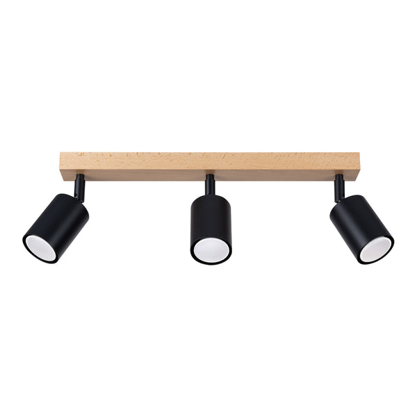 Lampa de tavan VERDO 3L negru