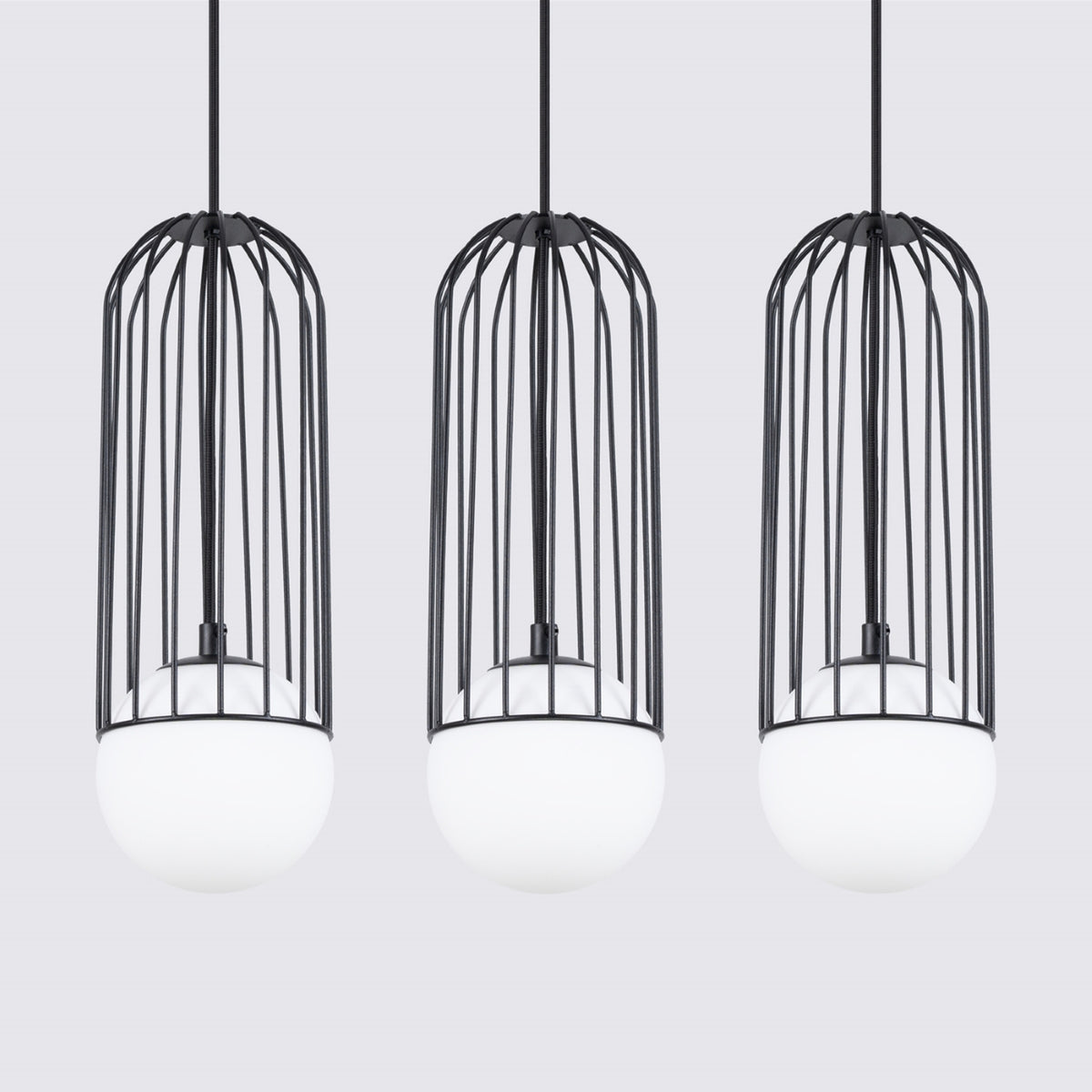 Lampă suspendată BRINA 3L negru