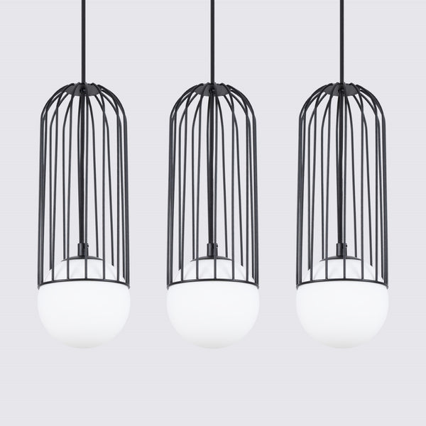 Lampă suspendată BRINA 3L negru