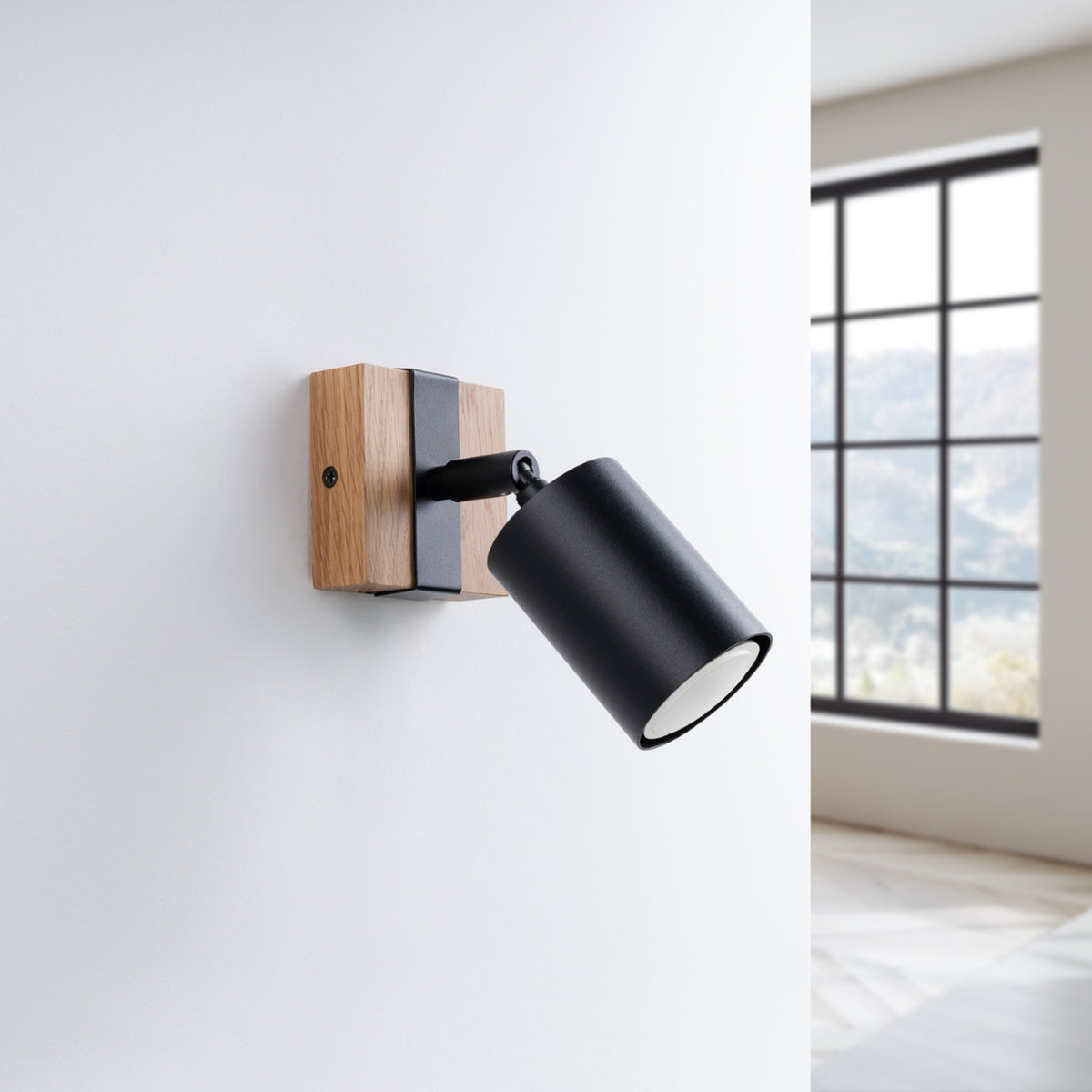 Lampa de perete FAGER 1 neagra
