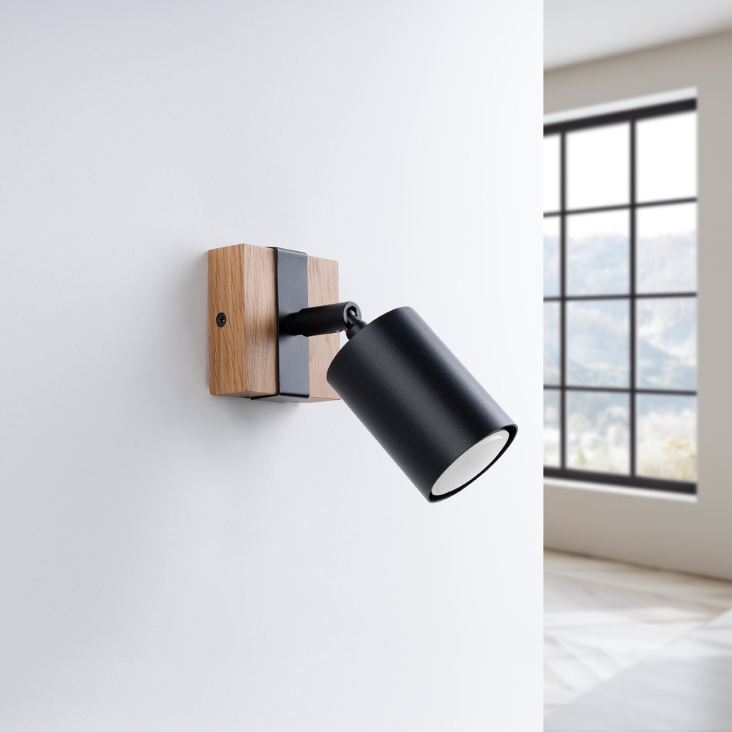 Lampa de perete FAGER 1 neagra