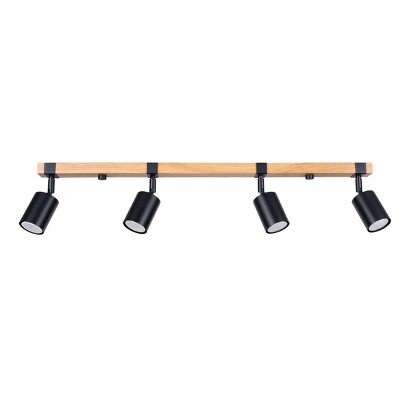 Lustra tavan FAGER 4L negru