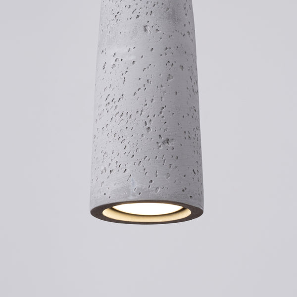 Pendul ELECTRA din beton gri, stil industrial – Lumiex