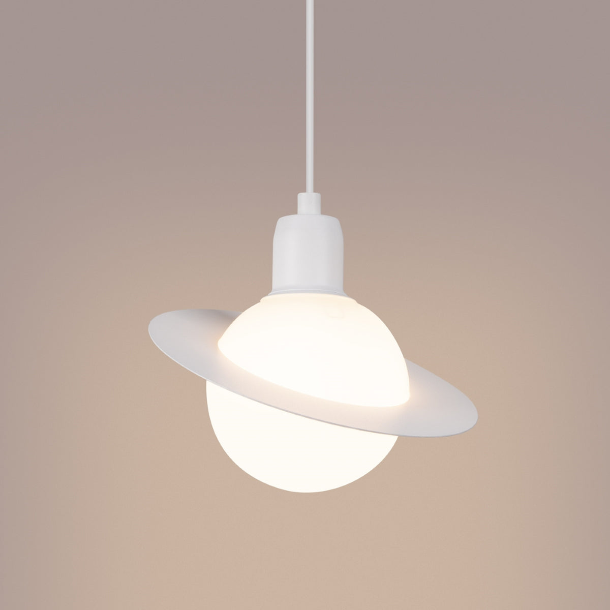 Lampă suspendată HYPERION 1 alb