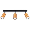 Plafonieră WINX 3 negru/cooper