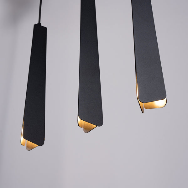 Lampă suspendată PRYSM 3L negru