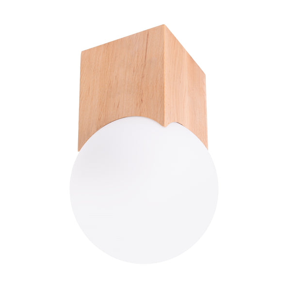 Lampa de tavan SOLIS lemn natural