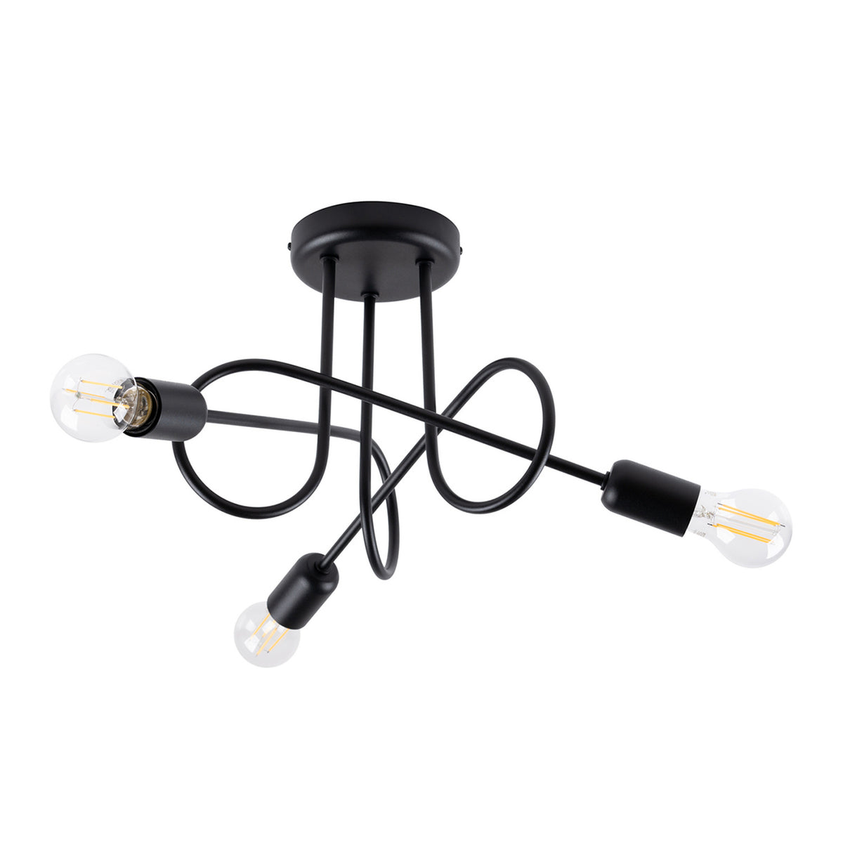 Candelabru LOOP 3 negru