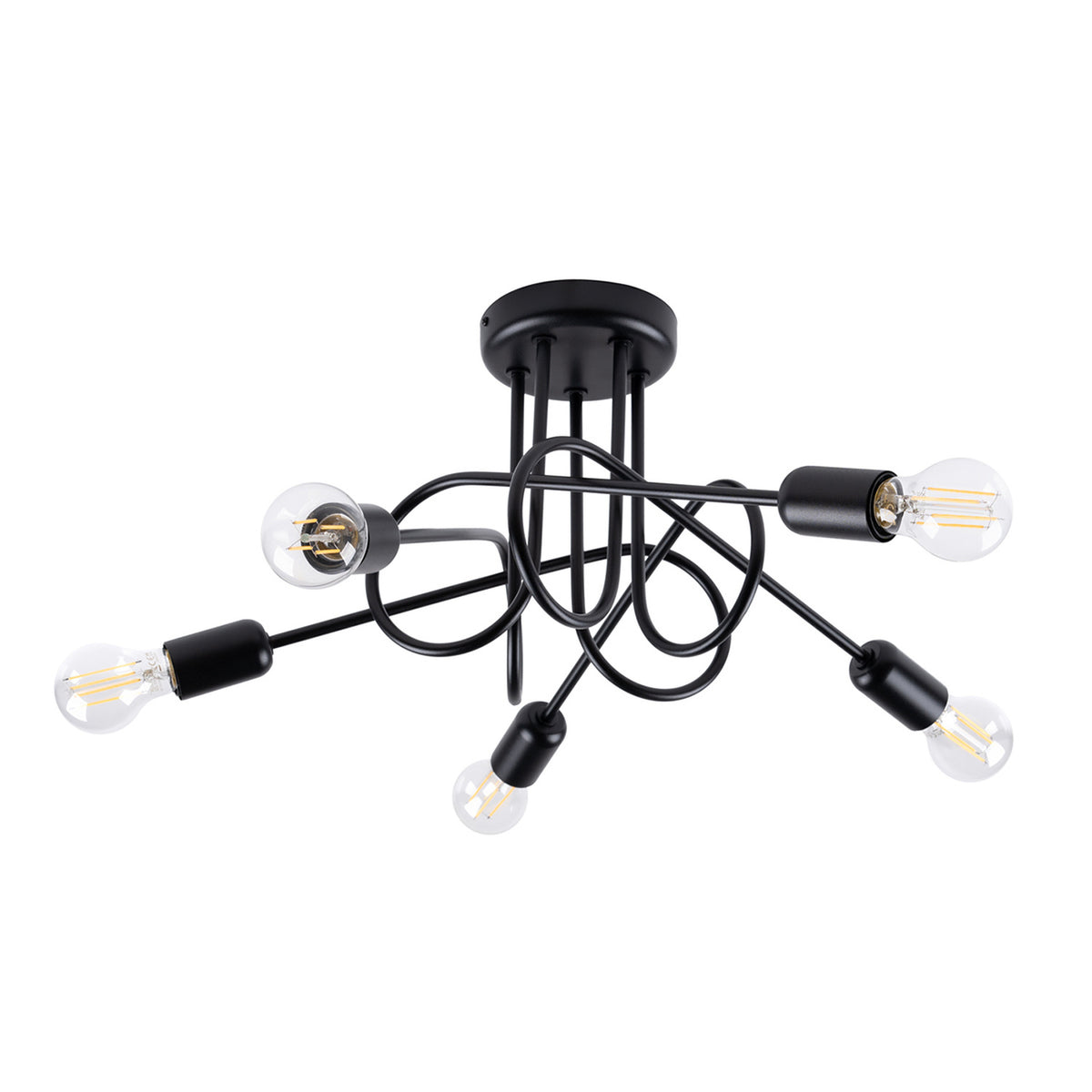 Candelabru LOOP 5 negru