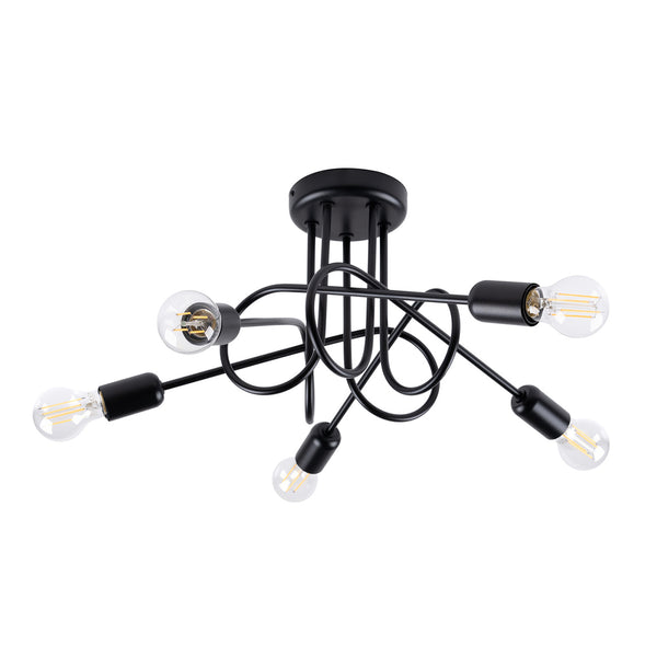 Candelabru LOOP 5 negru