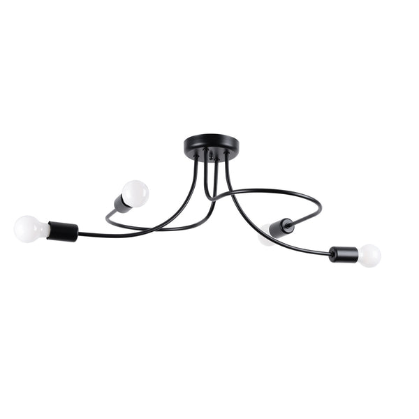 Candelabru LEVAR 4 negru