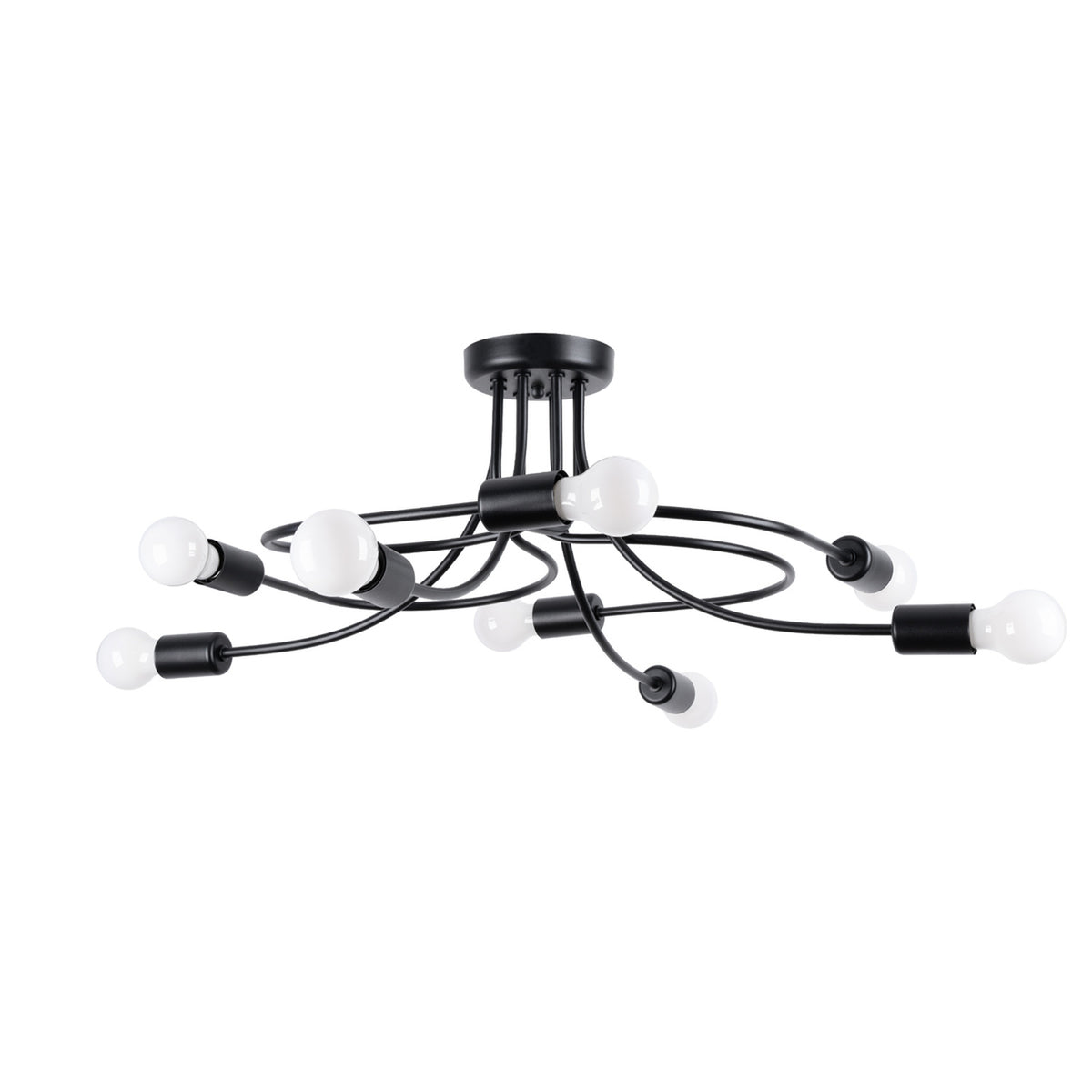 Candelabru LEVAR 8 negru