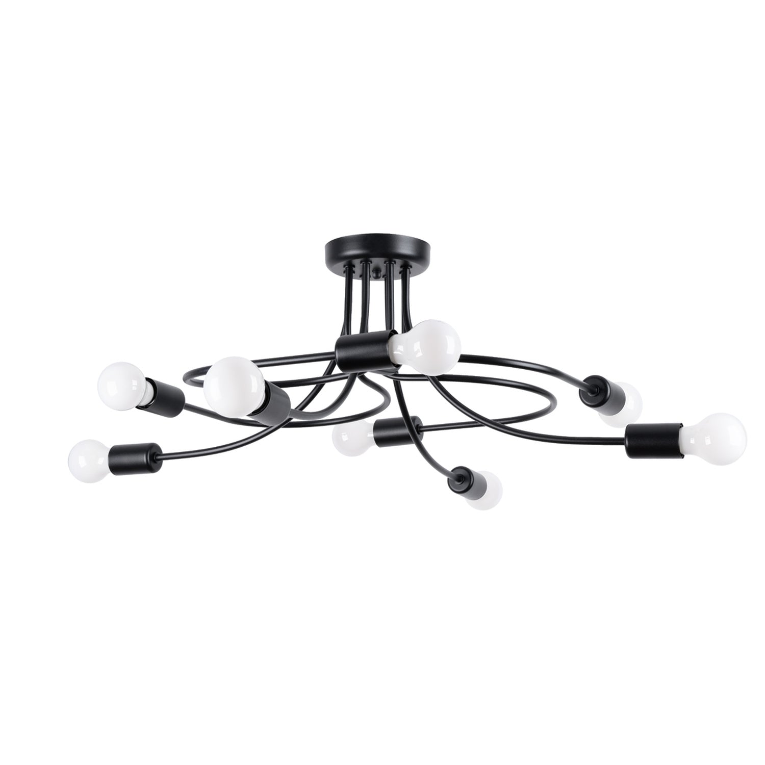 Candelabru LEVAR 8 negru
