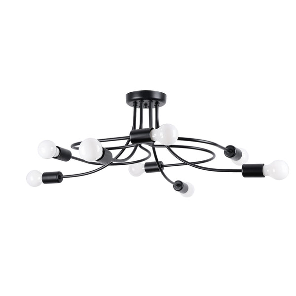 Candelabru LEVAR 8 negru