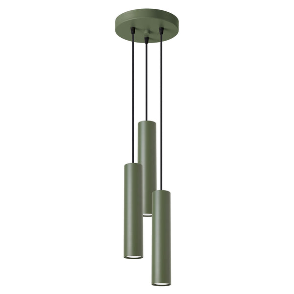 Lampa cu pandantiv LAGOS 3P verde masliniu