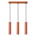 Lampa cu pandantiv LAGOS 3L rosu ocru