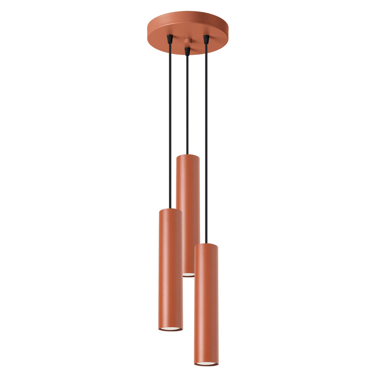 Lampa pandantiv LAGOS 3P rosu ocru