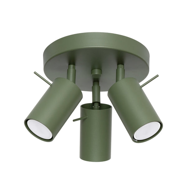 Lustra de tavan RING 3P verde masliniu