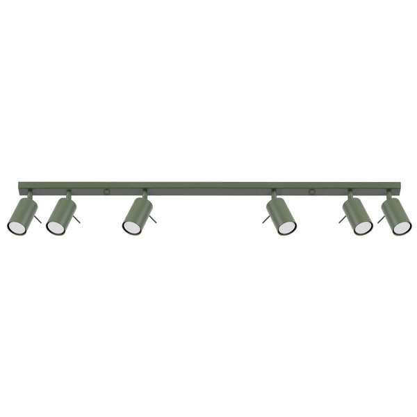 Lampa de tavan RING 6L verde masliniu