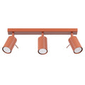 Lampa de tavan RING 3L rosu ocru