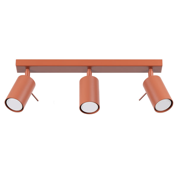 Lampa de tavan RING 3L rosu ocru
