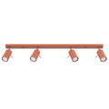 Lampa de tavan RING 4L rosu ocru