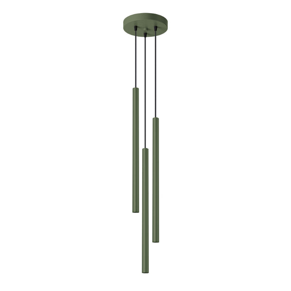 Lampa pandantiv PASTELO 3P verde masliniu