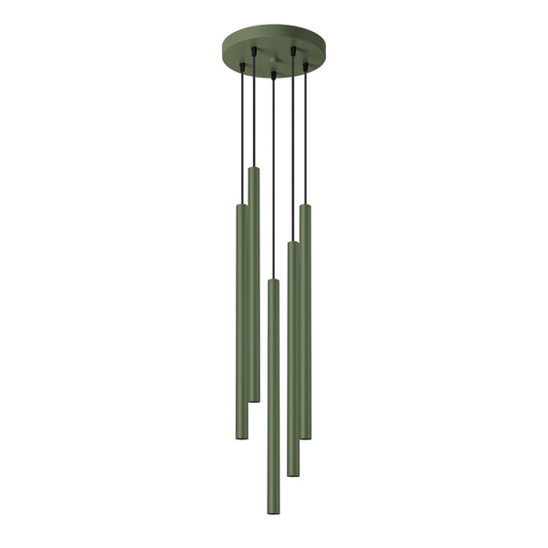 Lampa pandantiv PASTELO 5P verde masliniu