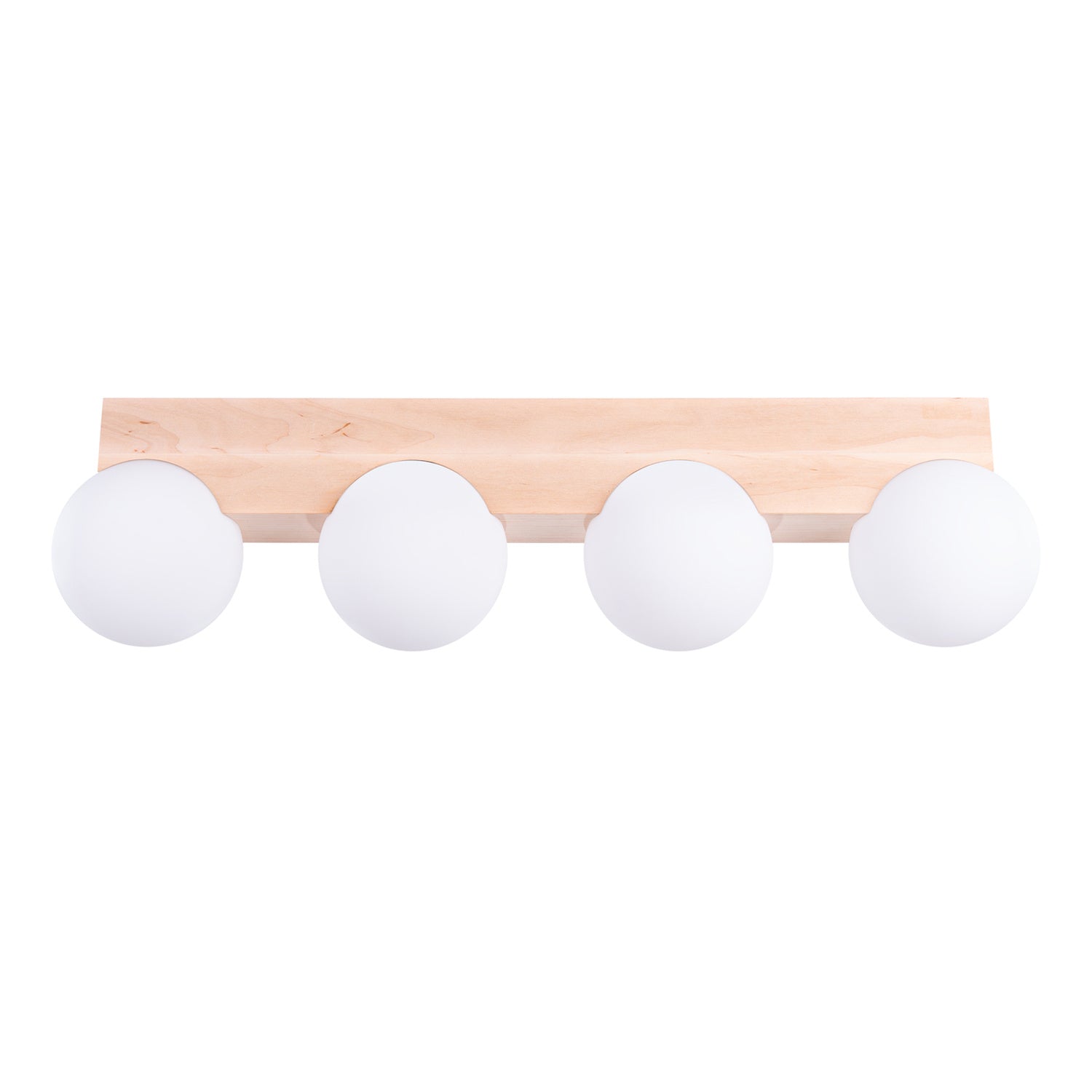Plafoniera BULBO 4 lemn natural