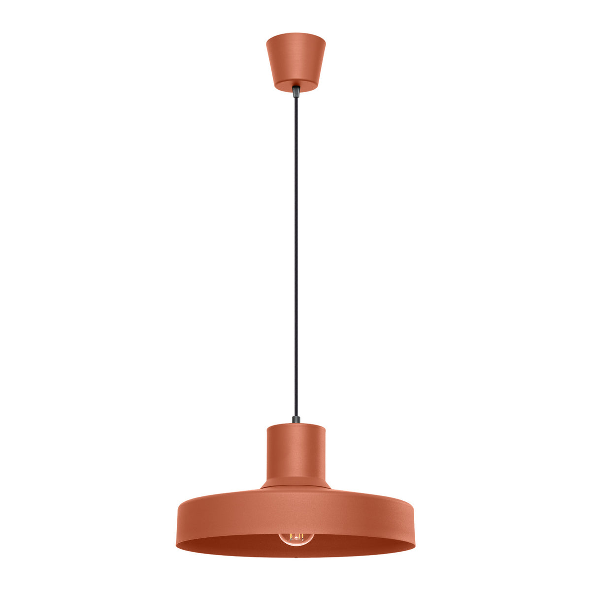 Lampa suspendata BILO rosu ocru