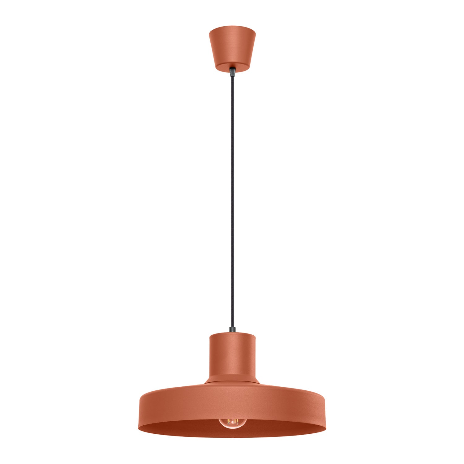 Lampa suspendata BILO rosu ocru