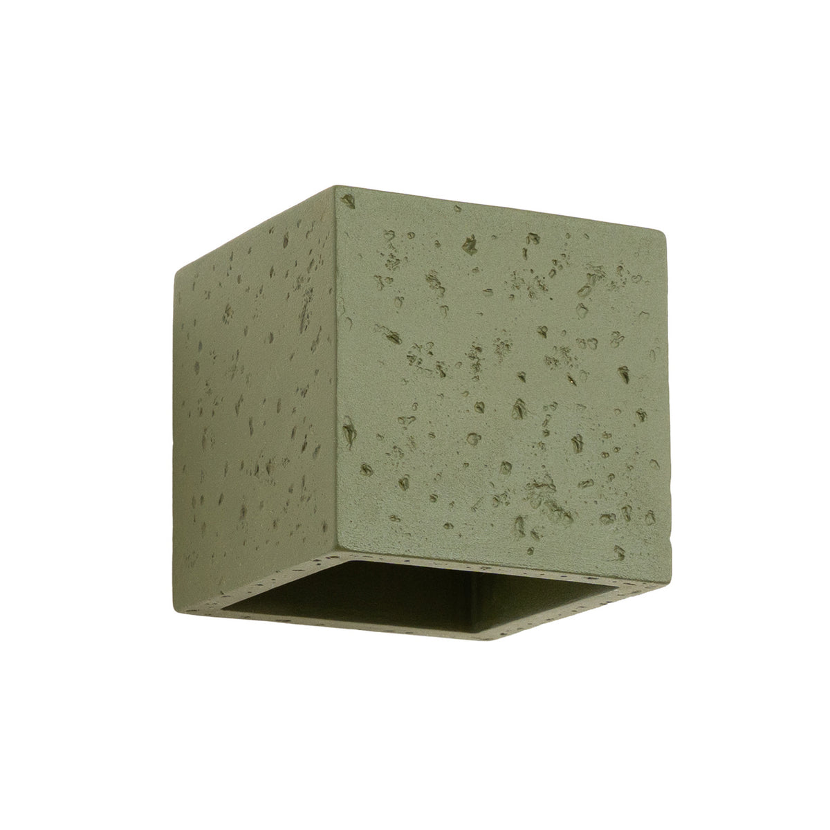 Aplică de perete QUAD din beton verde măsliniu, industrial – Lumiex