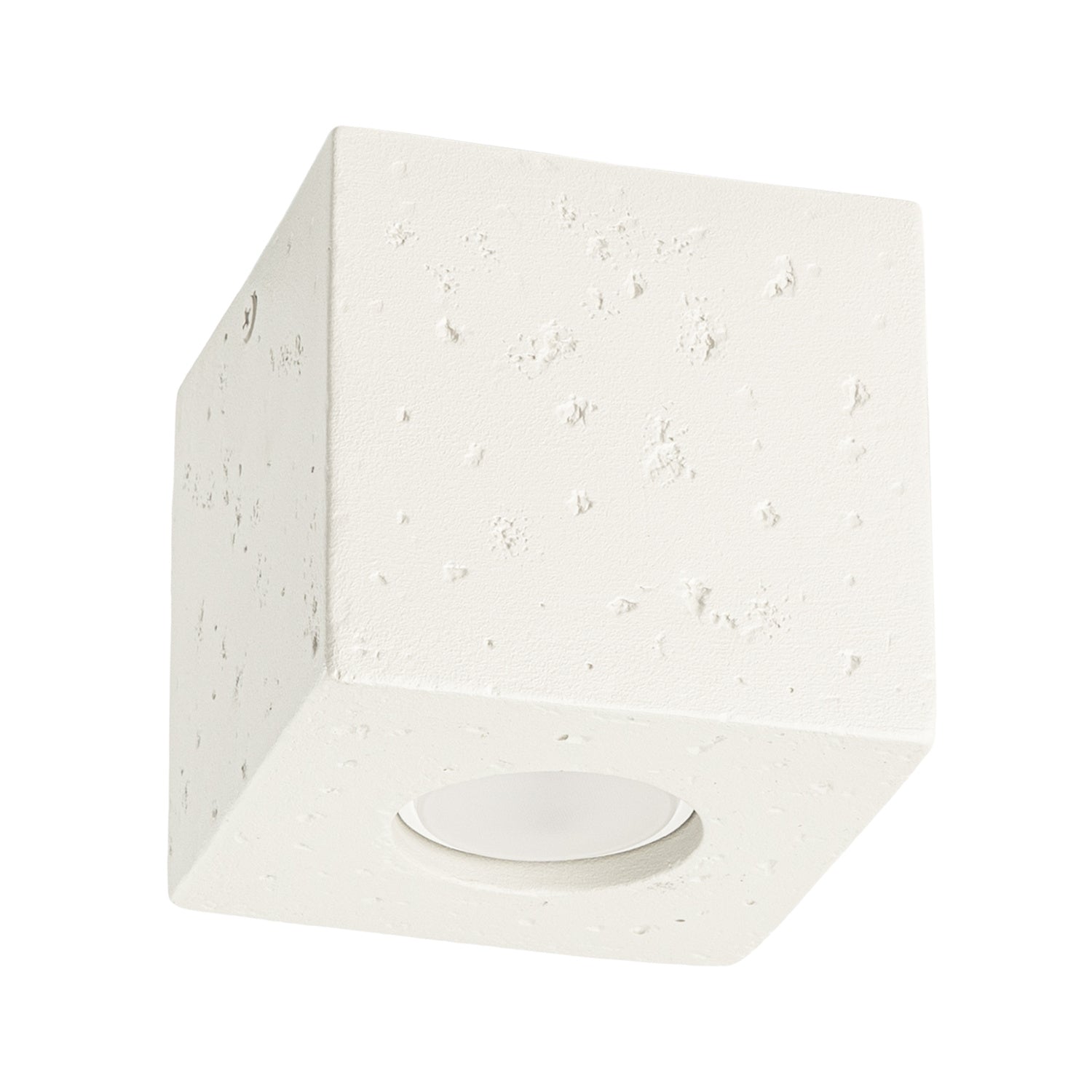 Plafonieră QUAD din beton bej, stil industrial – Lumiex