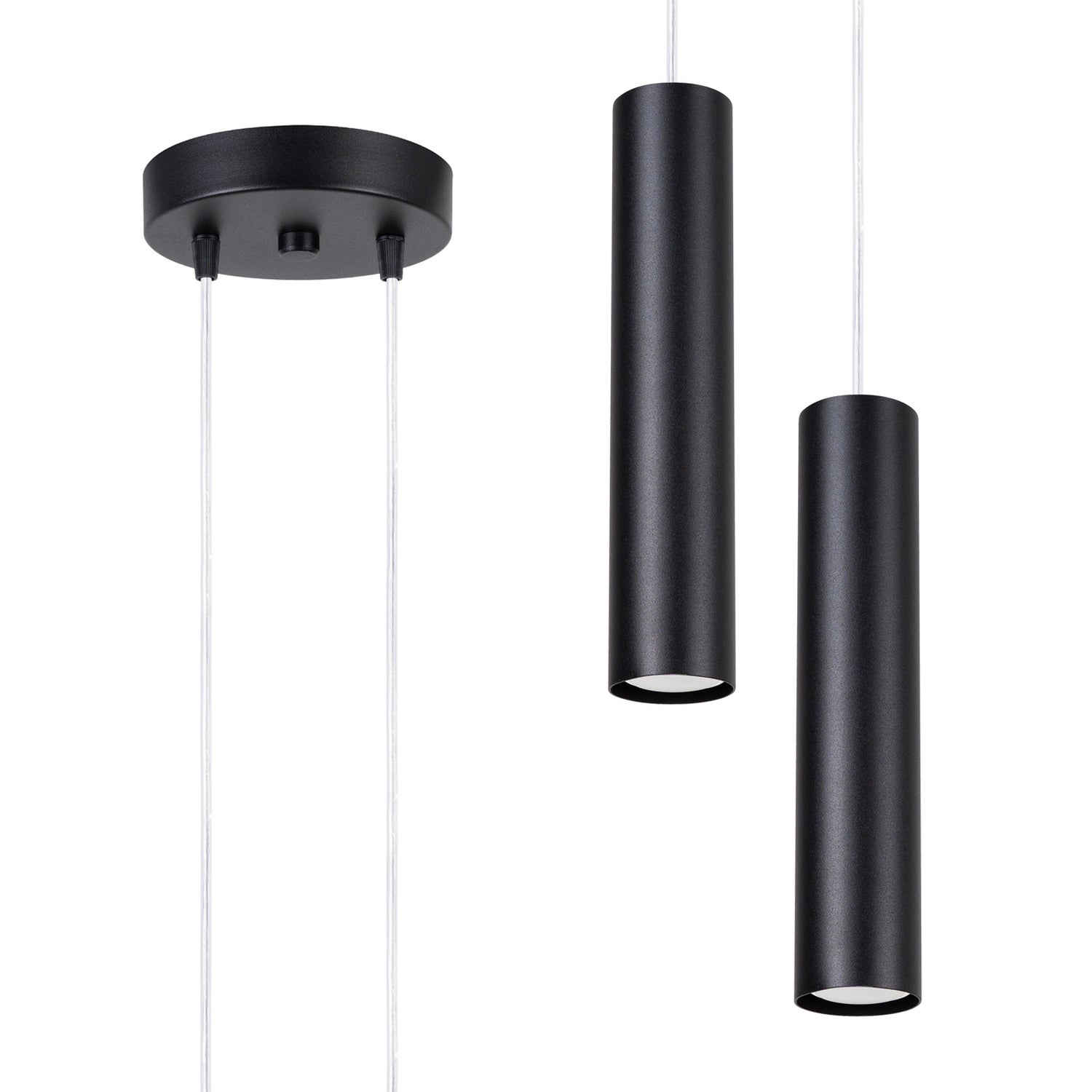 Lampa suspendata LAGOS 2P negru